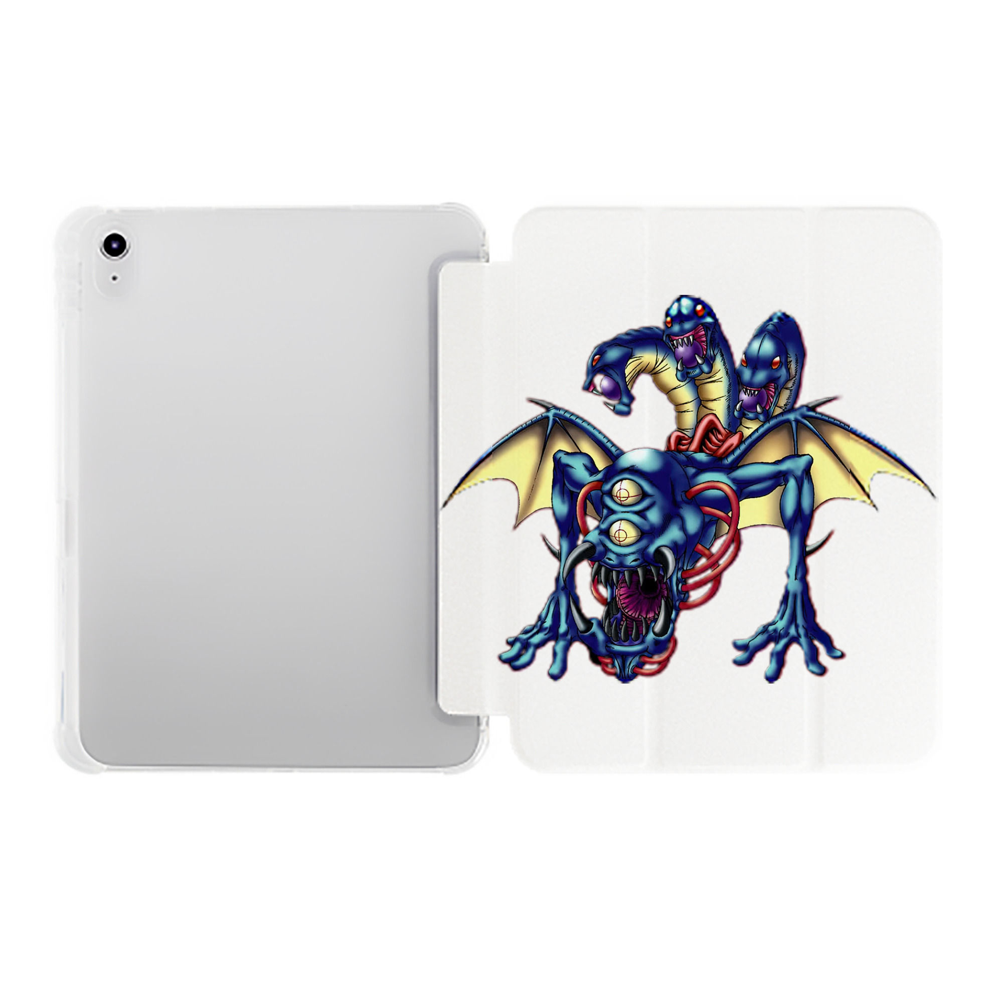 （画像用） 遊☆戯☆王 Yu-Gi-Oh! IPad ケース ペン収納付き 三つ折りスタンド PUレザー×シリコン 対応機種9.5/10.5/10.9インチ